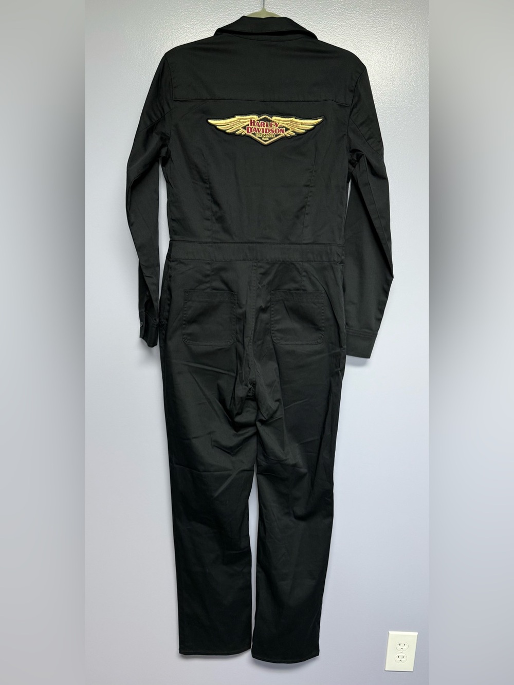 NWT womenโs Harley-Davidson 120 yr anniversary Black Women's Utility Jumpsuit M